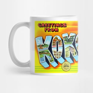 Greetings from Kokomo, Indiana - Vintage Large Letter Postcard Mug